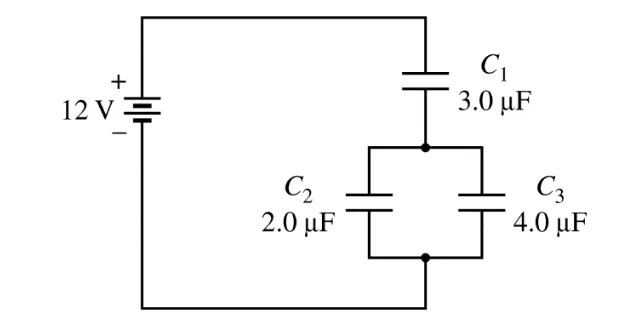 capacitors in one circuit